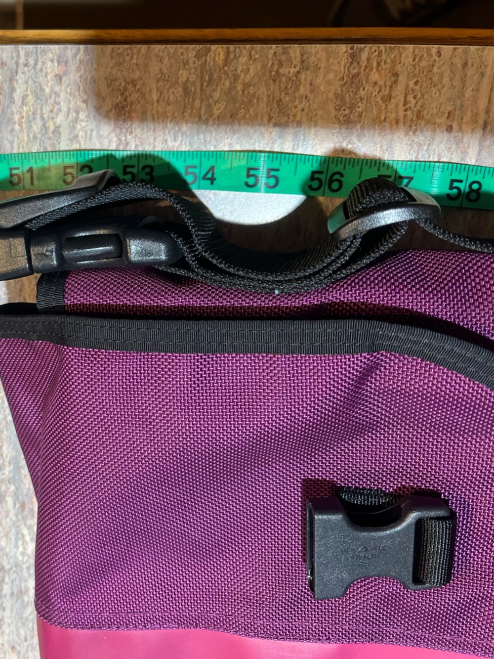 Timbuk2 Navy Blue and Plum Two-Tone Messenger Bag - Picture 11 of 11